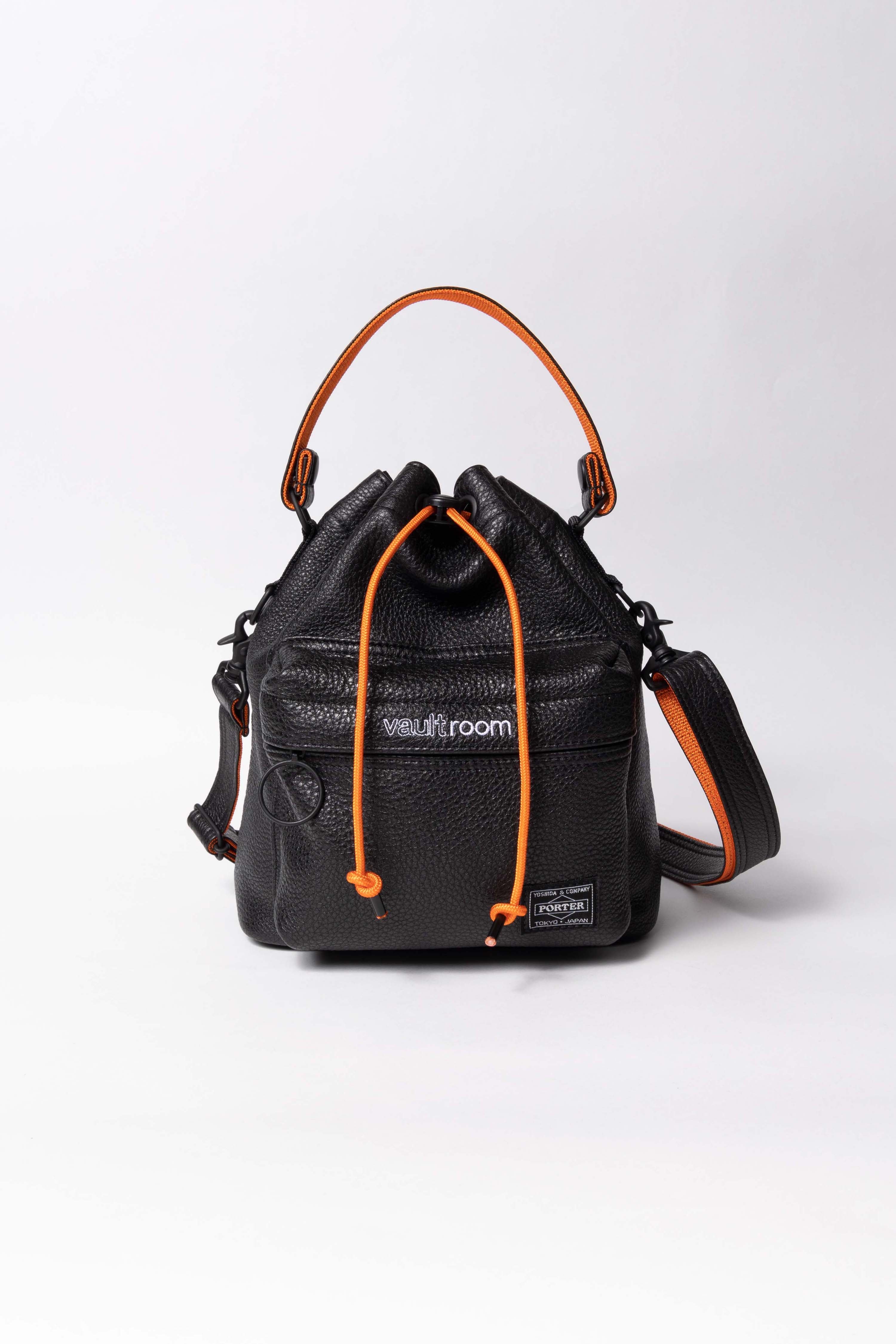 vaultroom×porter leather gaming bag ブラックメンズ