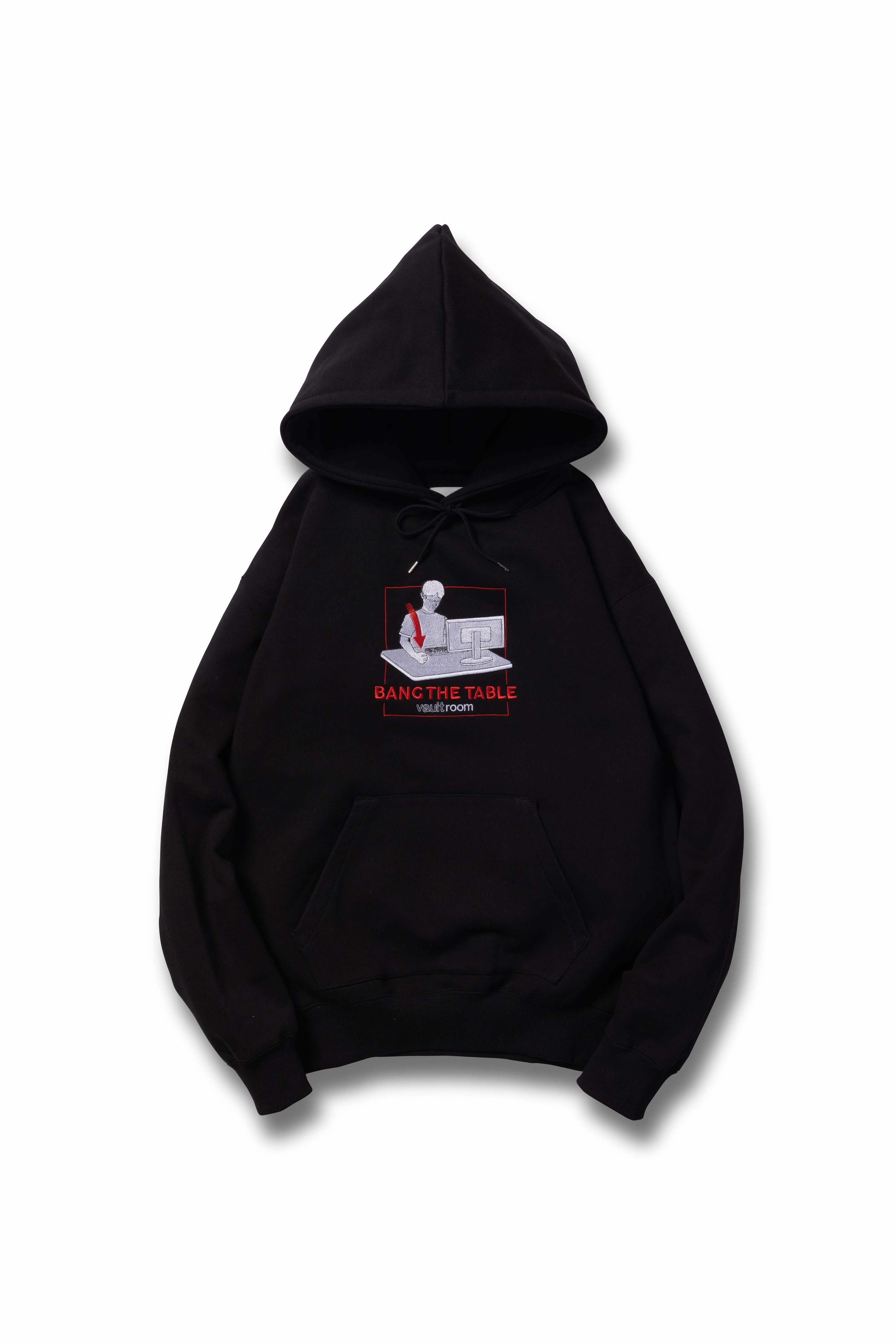 BANG THE TABLE HOODIE / BLK