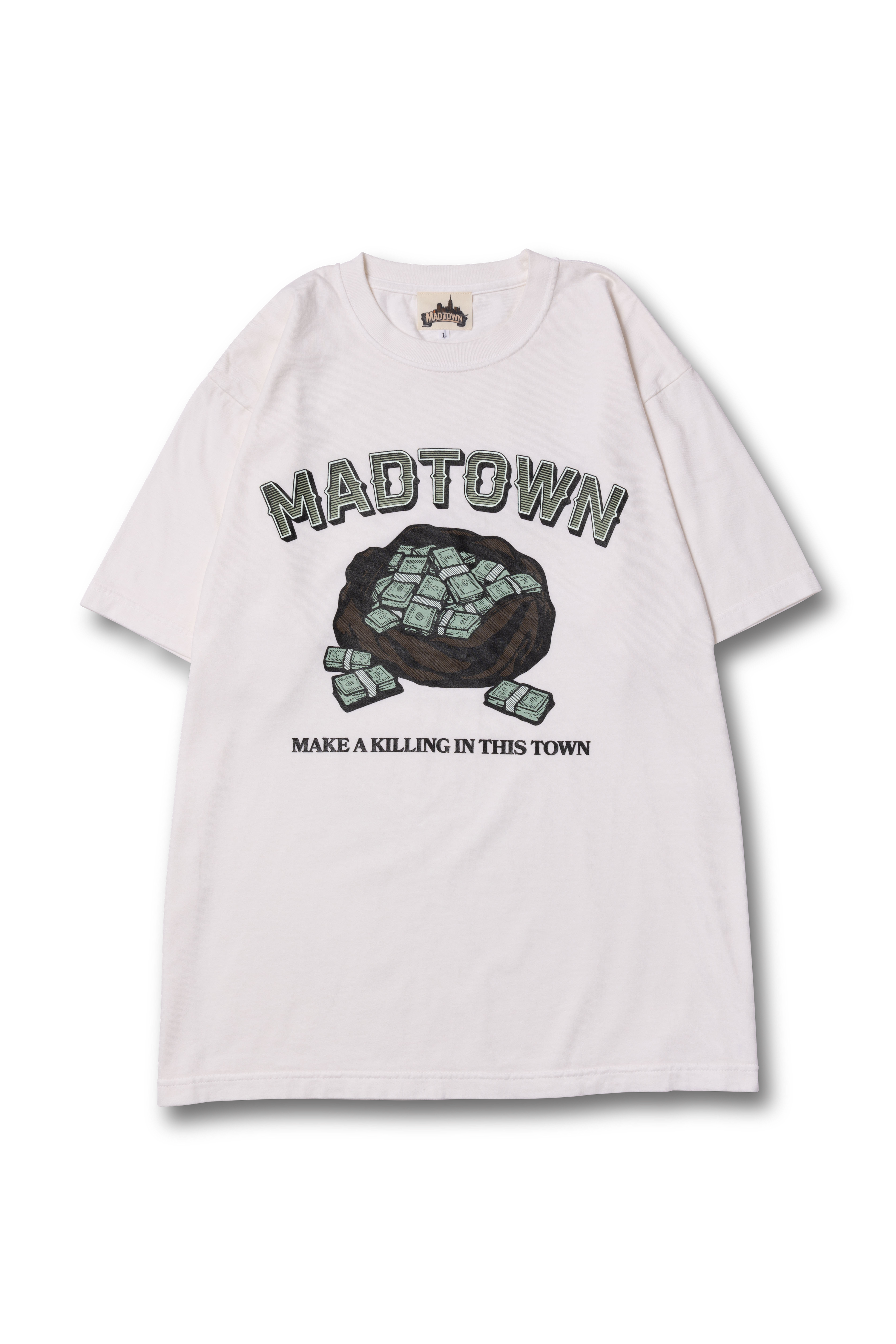MAD TOWN MONEY TEE / OFF WHITE – VAULTROOM MAD TOWN MONEY TEE / OFF WHITE – VAULTROOM