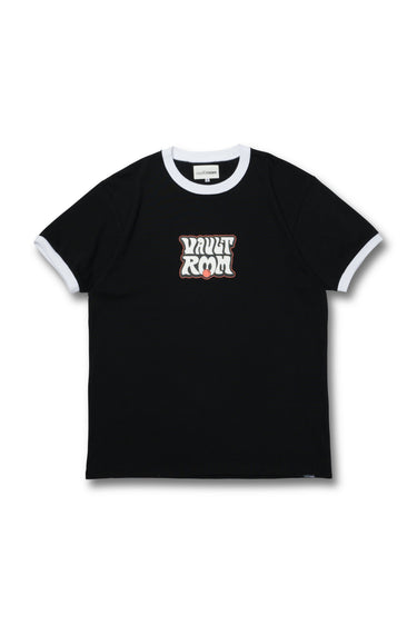 70's LOGO TRIM TEE / BLK×WHT - vaultroom 公式オンラインストア