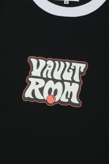 70's LOGO TRIM TEE / BLK×WHT - vaultroom 公式オンラインストア
