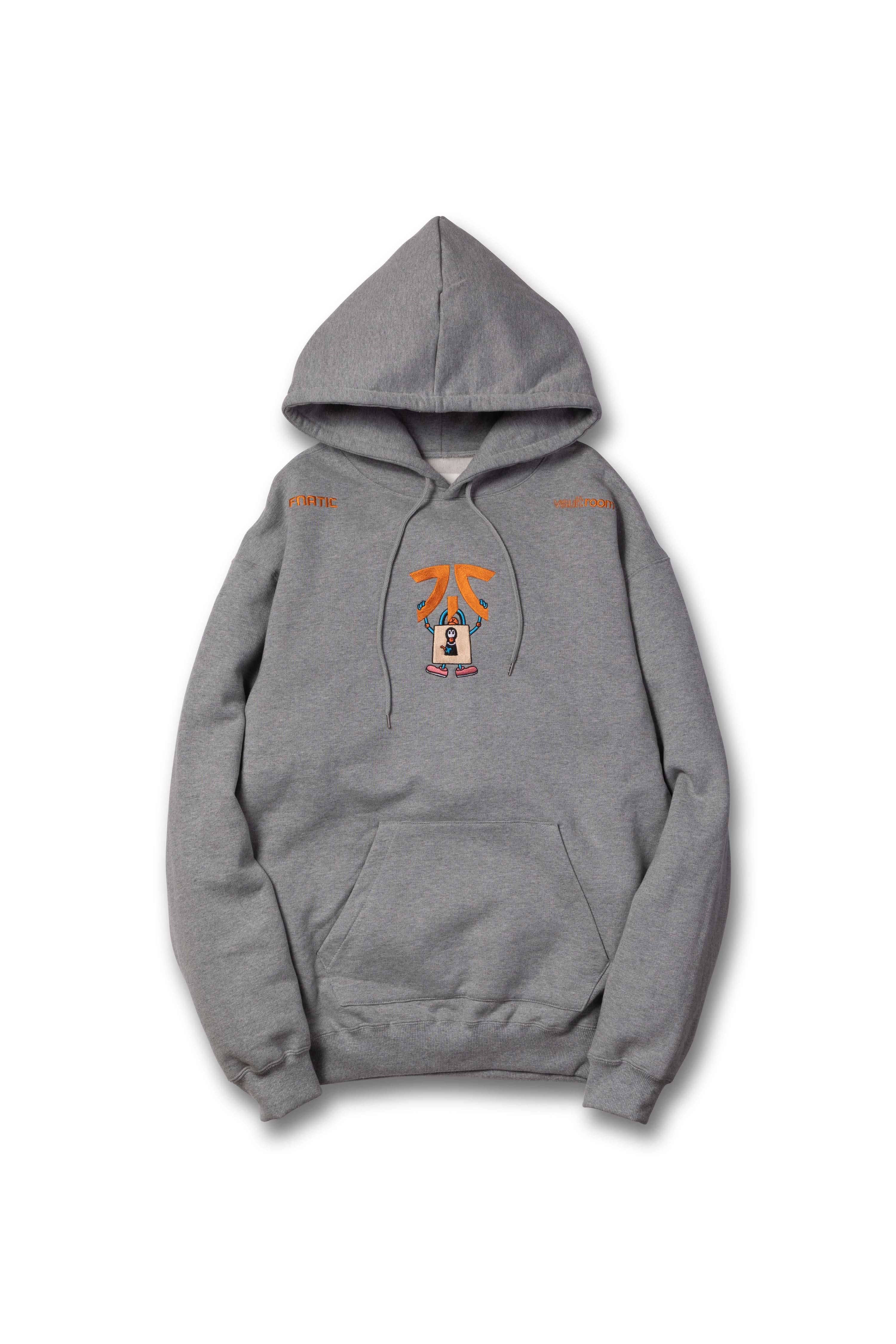 VR × FNATIC HOODIE / GRY-caregen-shop.com