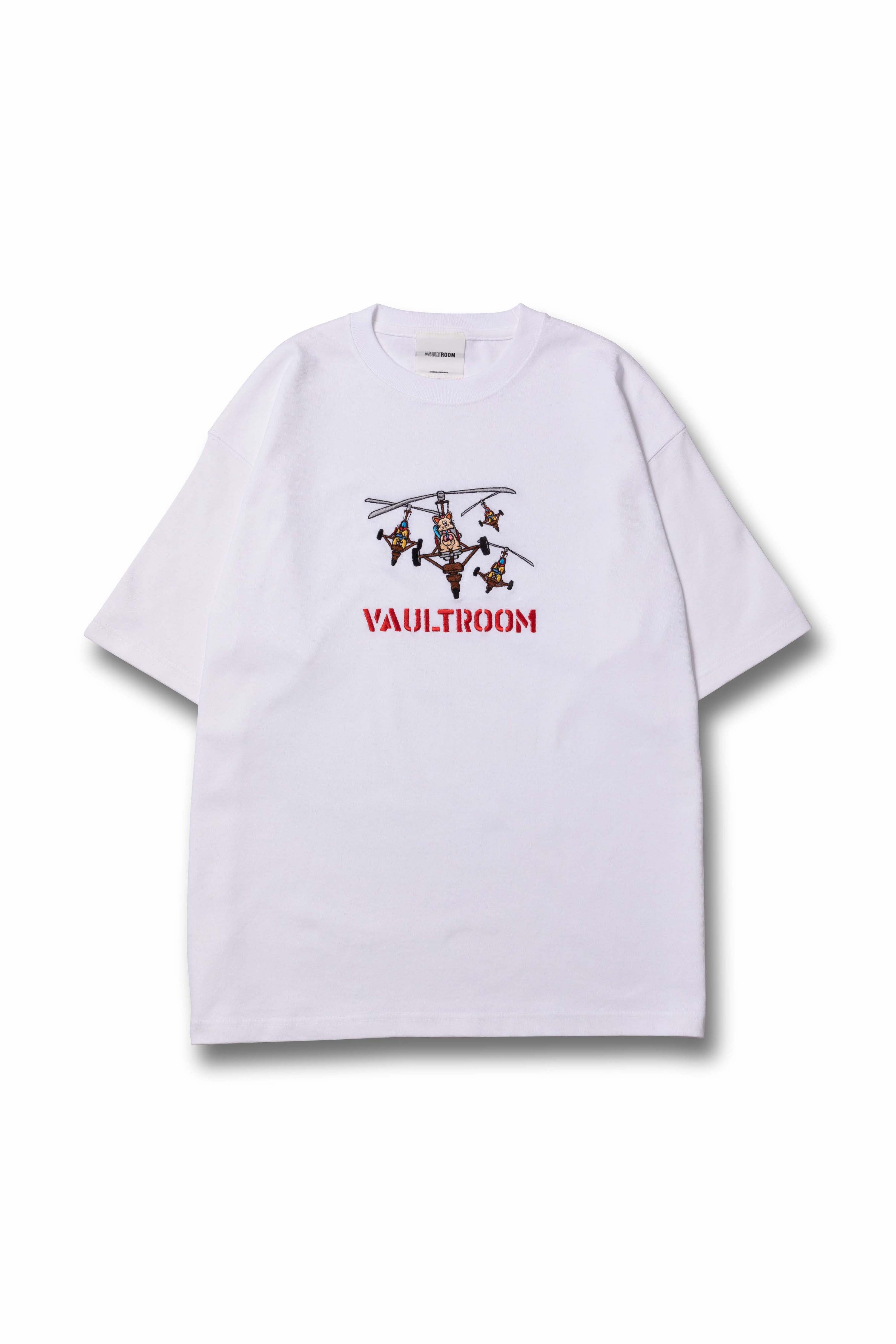 HELI RACE TEE / WHT – VAULTROOM