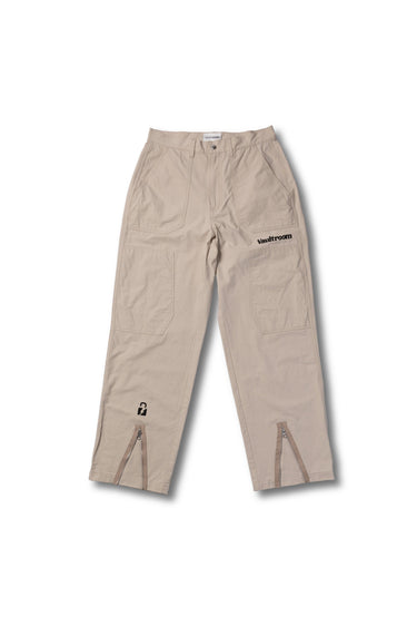 BAKER ZIPPED PANTS / BEIGE - vaultroom 公式オンラインストア