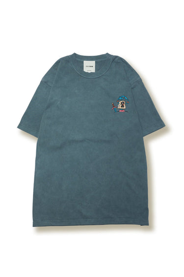 BATTLE - WORN TEE / BLUE GRAY - vaultroom 公式オンラインストア