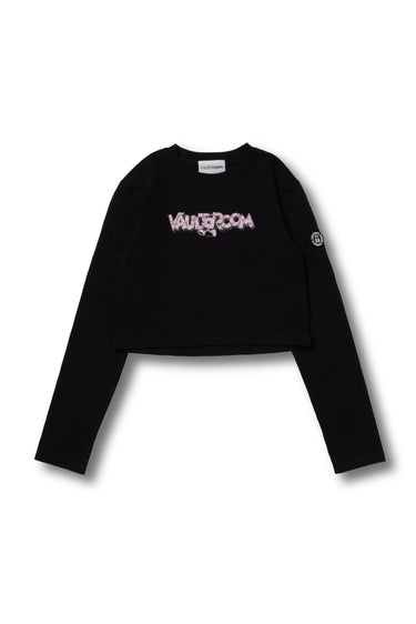 CAMO LOGO CROPPED L/S TEE / BLK - vaultroom 公式オンラインストア