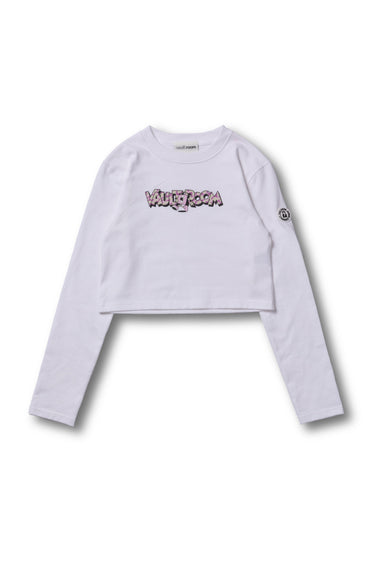CAMO LOGO CROPPED L/S TEE / WHT - vaultroom 公式オンラインストア