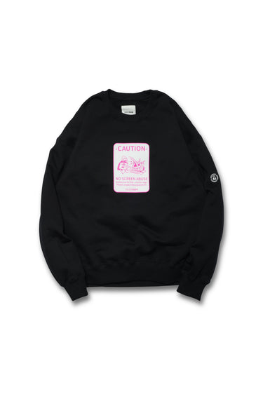 CAUTION CREWNECK / BLACK - vaultroom 公式オンラインストア