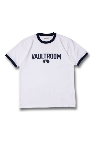 CITY LOGO TRIM TEE / WHT×NVY - vaultroom 公式オンラインストア