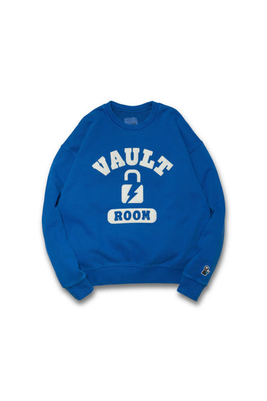 COLLEGE LOGO DYED CREWNECK / BLUE - vaultroom 公式オンラインストア
