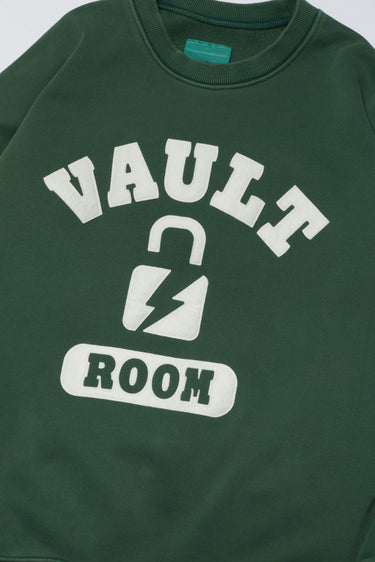 COLLEGE LOGO DYED CREWNECK / GREEN - vaultroom 公式オンラインストア