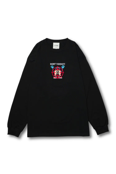 DON'T SHOOT L/S TEE / BLK - vaultroom 公式オンラインストア