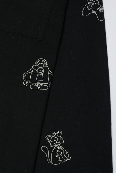 DRAWING COTTON SILK SHIRT / BLACK - vaultroom 公式オンラインストア