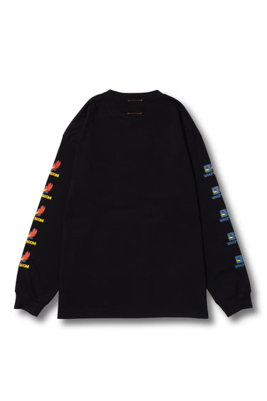 FIRE LOGO L/S TEE / BLK - vaultroom 公式オンラインストア