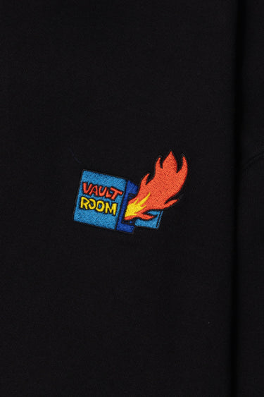 FIRE LOGO L/S TEE / BLK - vaultroom 公式オンラインストア
