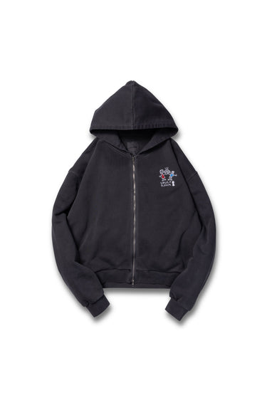 FRIENDLY ZIP HOODIE / BLACK - vaultroom 公式オンラインストア