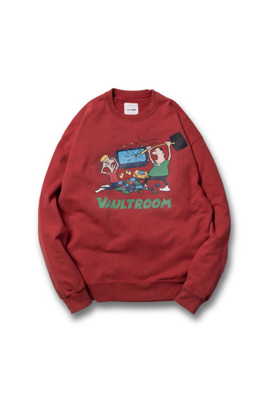 GAME CRASH VINTAGE CREWNECK / RED - vaultroom 公式オンラインストア