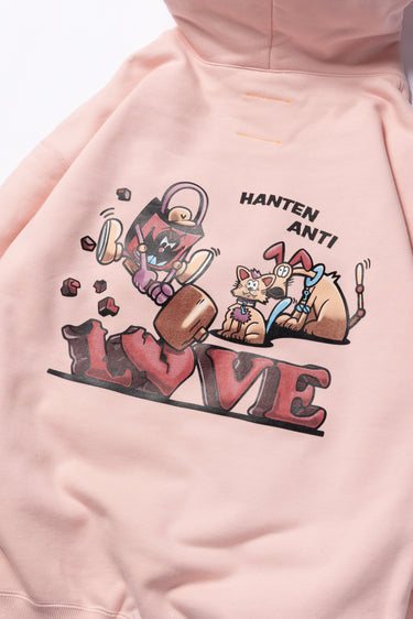 HANTEN ANTI HOODIE / PINK - vaultroom 公式オンラインストア