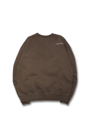 ICON ONE POINT DYED CREWNECK / BROWN - vaultroom 公式オンラインストア