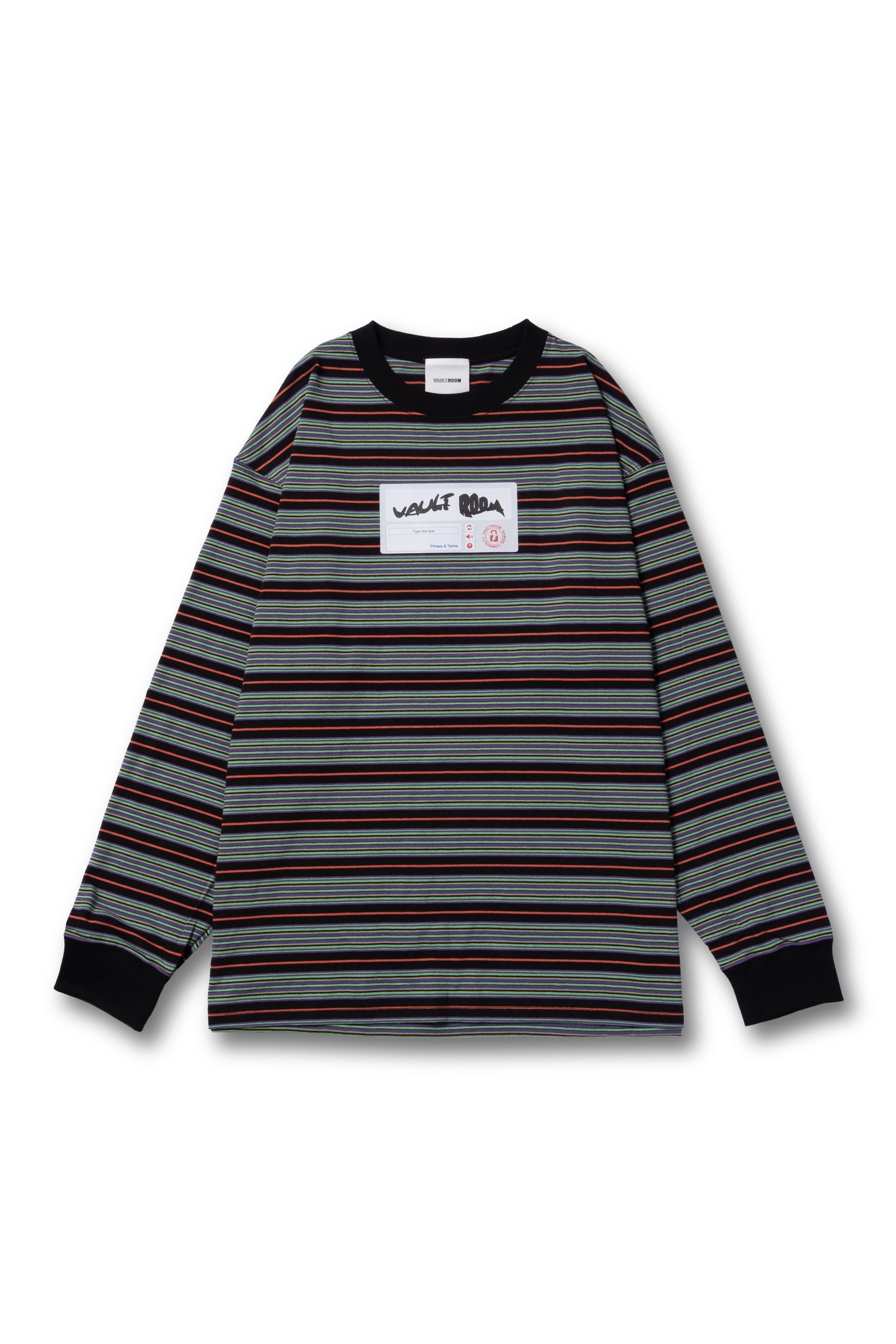 VAULTROOM　I'M NOT A ROBOT BIG L/S TEE / I'M NOT A ROBOT BIG L/S TEE / GREEN BORDER – vaultroom 公式