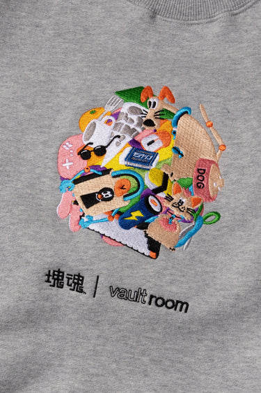 KATAMARI CREWNECK / GREY - vaultroom 公式オンラインストア