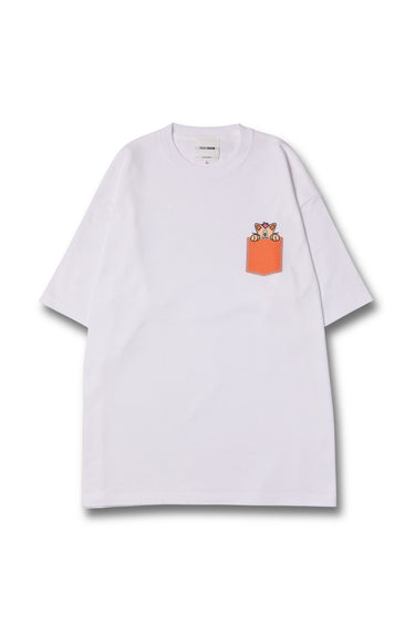 KEY CAT FAKE POCKET TEE / WHT - vaultroom 公式オンラインストア