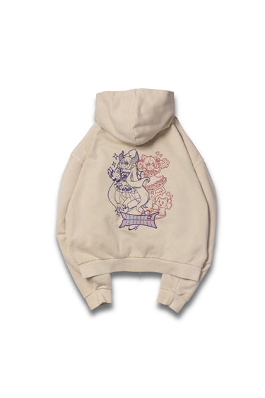 LAPKARU CARTOON ZIP HOODIE / LIGHT BEIGE - vaultroom 公式オンラインストア