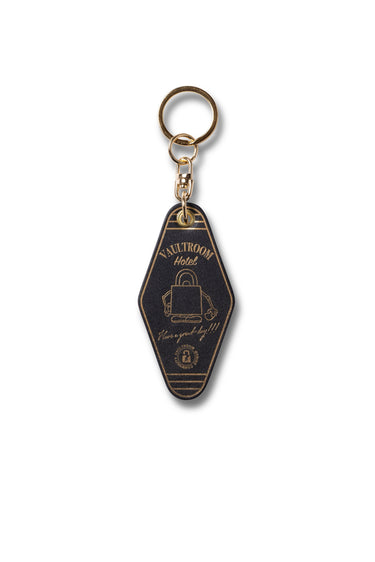 LEATHER HOTEL KEYCHAIN / BLACK - vaultroom 公式オンラインストア