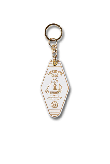 LEATHER HOTEL KEYCHAIN / WHITE - vaultroom 公式オンラインストア