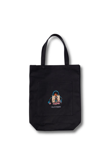 LOGO CANVAS TOTE BAG / BLACK - vaultroom 公式オンラインストア
