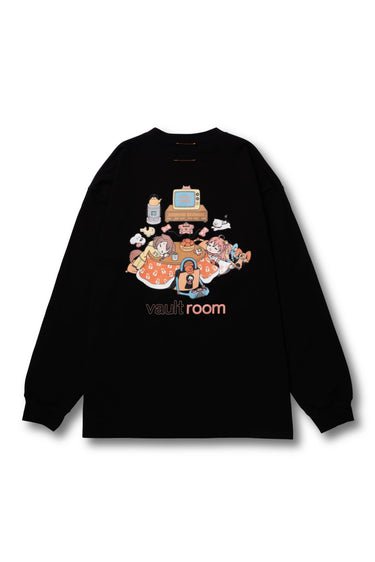 MIKKORONE L/S TEE / BLACK - vaultroom 公式オンラインストア
