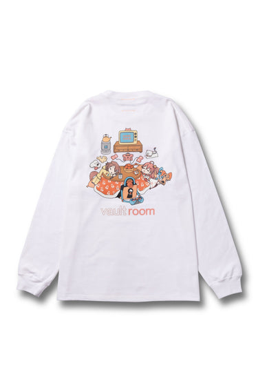 MIKKORONE L/S TEE / WHITE - vaultroom 公式オンラインストア