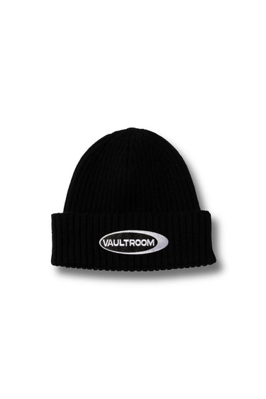 OVAL LOGO BEANIE / BLACK - vaultroom 公式オンラインストア