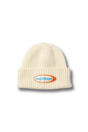 OVAL LOGO BEANIE / OFF WHITE - vaultroom 公式オンラインストア