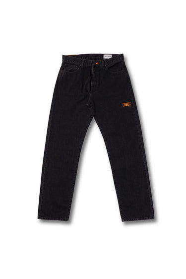 OVAL LOGO STRAIGHT JEAN / BLACK - vaultroom 公式オンラインストア