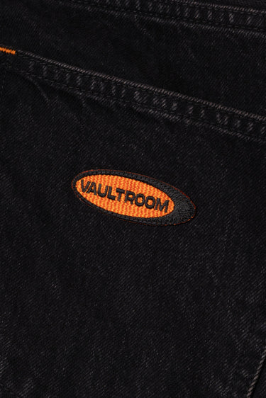 OVAL LOGO STRAIGHT JEAN / BLACK - vaultroom 公式オンラインストア