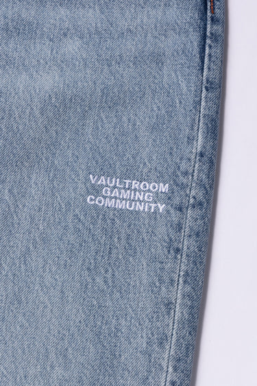 OVAL LOGO STRAIGHT JEAN / WASH BLUE - vaultroom 公式オンラインストア