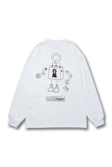 PLASTIC MODEL L/S TEE / WHT - vaultroom 公式オンラインストア