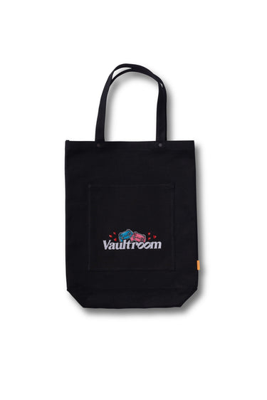 TWO PLAY CANVAS TOTE BAG / BLACK - vaultroom 公式オンラインストア