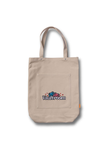 TWO PLAY CANVAS TOTE BAG / NATURAL - vaultroom 公式オンラインストア