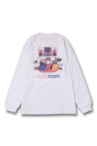 valtroom × nqrse L/S TEE / WHITE - vaultroom 公式オンラインストア