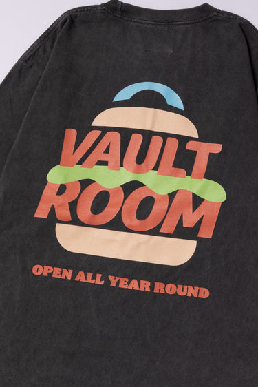 VAULTROOM BURGER LOGO TEE / CHARCOAL - vaultroom 公式オンラインストア