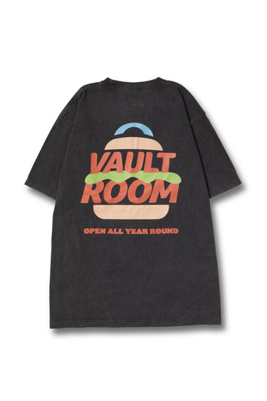 VAULTROOM BURGER LOGO TEE / CHARCOAL - vaultroom 公式オンラインストア