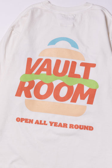 VAULTROOM BURGER LOGO TEE / OFF WHITE - vaultroom 公式オンラインストア