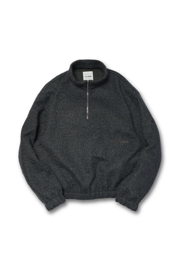 VAULTROOM HALF ZIP BOA JACKET / CHARCOAL - vaultroom 公式オンラインストア