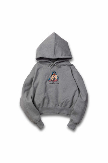 VAULTROOM LOGO WOMENS CROPPED HOODIE / GRY - vaultroom 公式オンラインストア