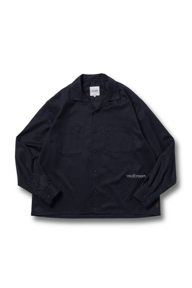 VAULTROOM OPEN COLLAR SHIRT / DARK NAVY - vaultroom 公式オンラインストア