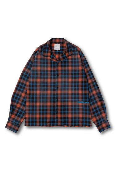 VAULTROOM PLAID CHECK OPEN COLLAR SHIRT / ORANGE - vaultroom 公式オンラインストア