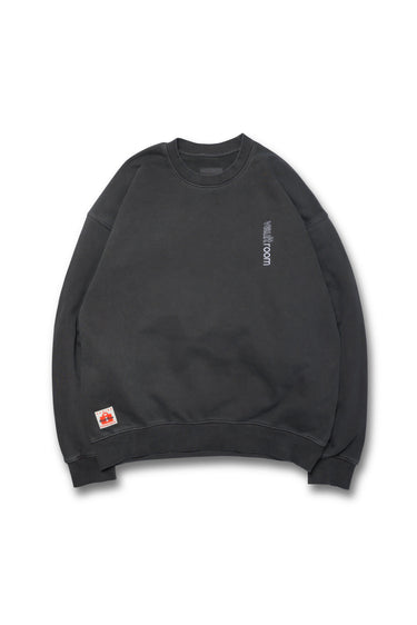 VERTICAL LOGO DYED CREWNECK / CHARCOAL - vaultroom 公式オンラインストア