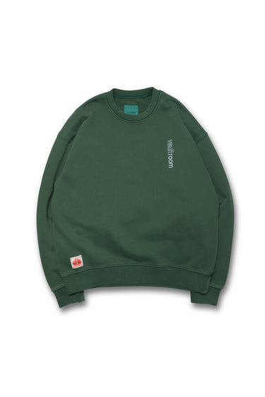 VERTICAL LOGO DYED CREWNECK / GREEN - vaultroom 公式オンラインストア